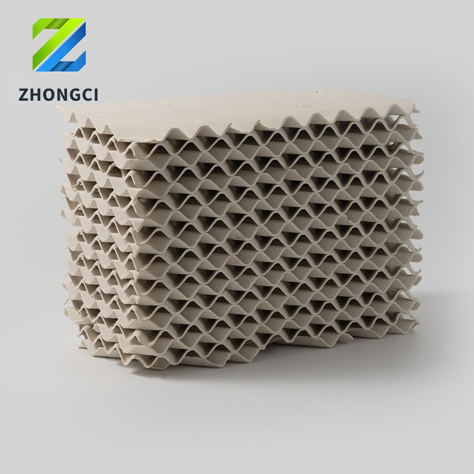 Ceramic structured packing