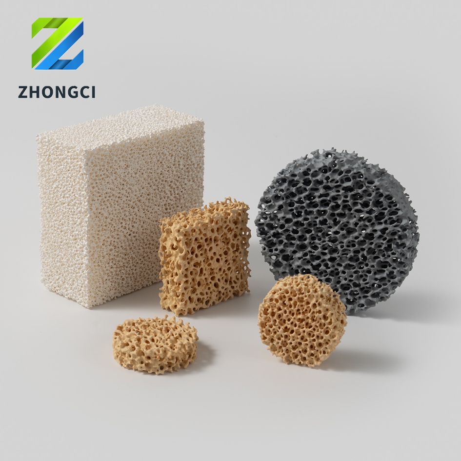 Traditional preparation method of foam ceramics